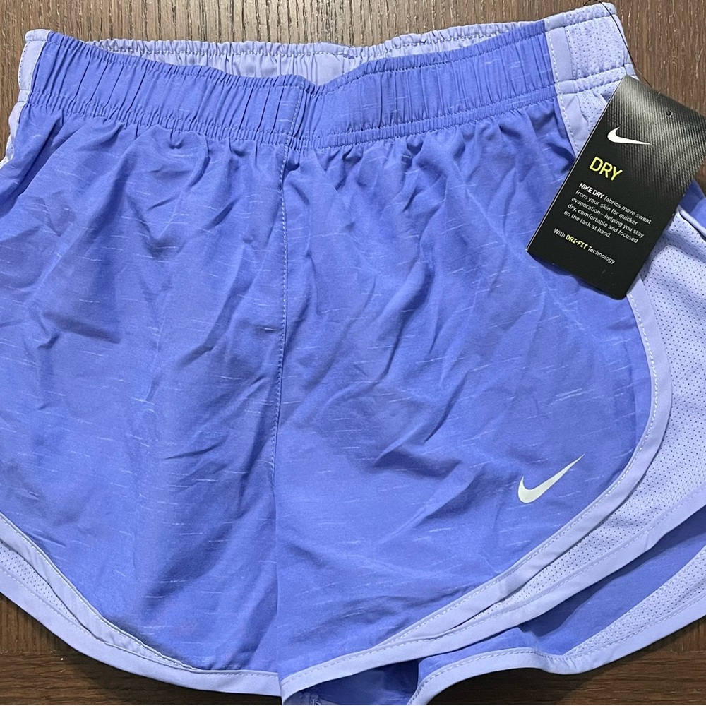 Nike Women's Athletic Shorts in Blue and Light Purple